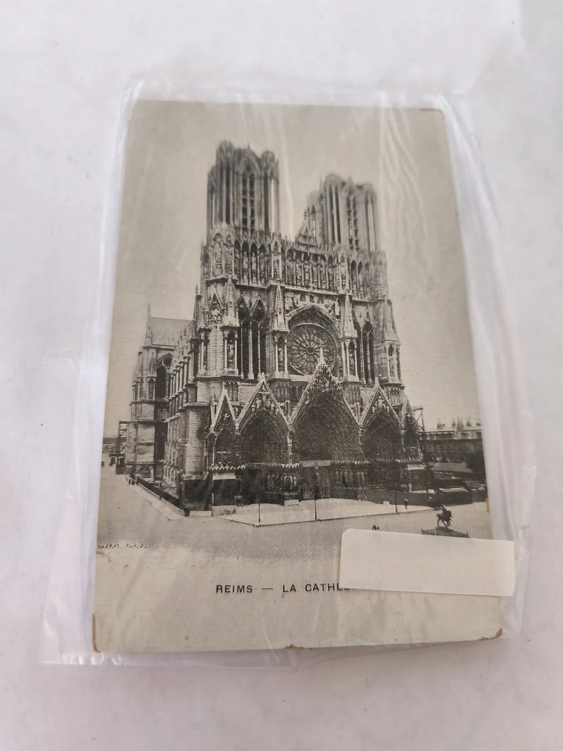 Carte postale ancienne vintage Reims ville historique collection rétro France