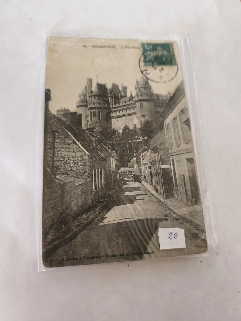 Carte postale ancienne vintage Pierrefonds collection rétro France authentique