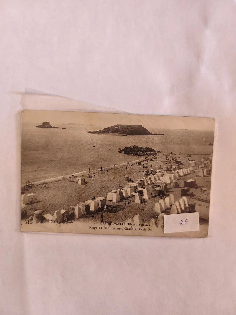 Carte postale ancienne vintage Saint-Malo Bretagne pour collection philatélie ré