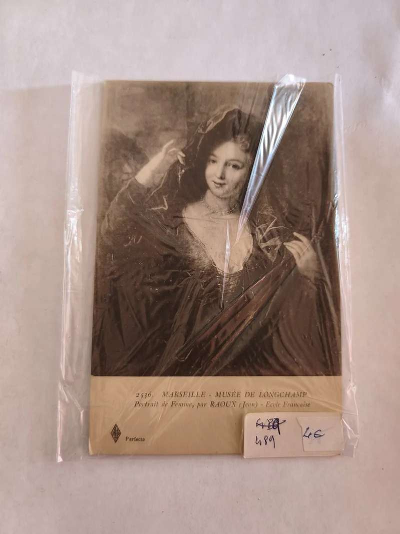 Carte postale ancienne vintage Marseille musée Longchamp collection rétro France