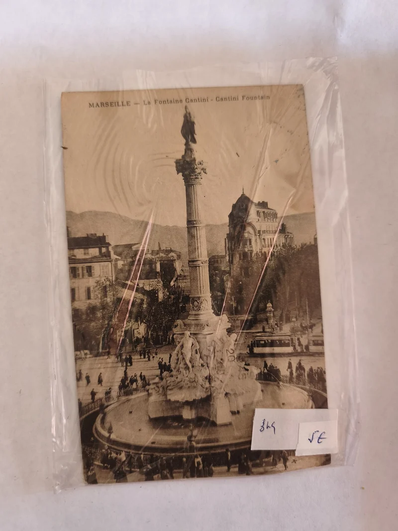 Carte postale ancienne vintage Marseille Castellane, rétro collection France