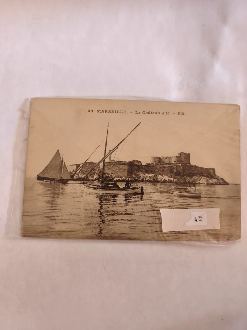 Carte postale ancienne vintage Marseille château, collection rétro, rare occasio