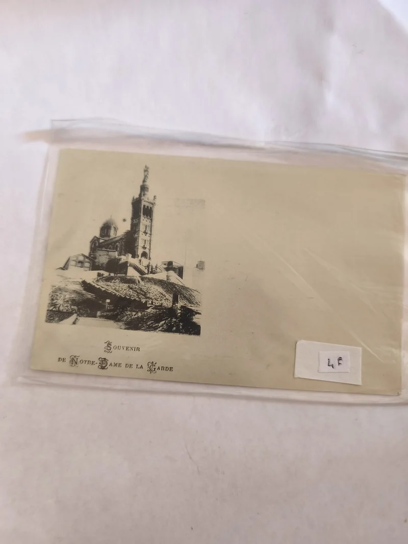 Carte postale ancienne vintage Marseille Notre-Dame de la Garde collection rétro