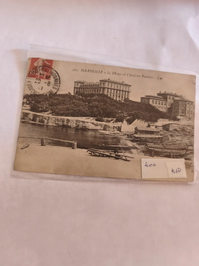 Carte postale ancienne vintage Marseille rétro collection France paysage urbain