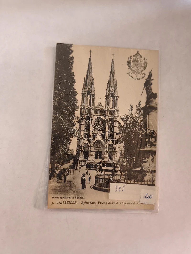 Carte postale ancienne vintage Marseille rétro collection illustration France