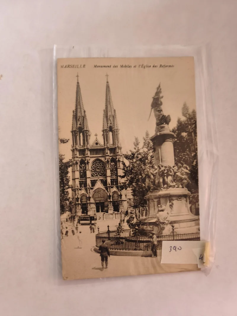 Carte postale vintage ancienne Marseille collection rétro vue France rare