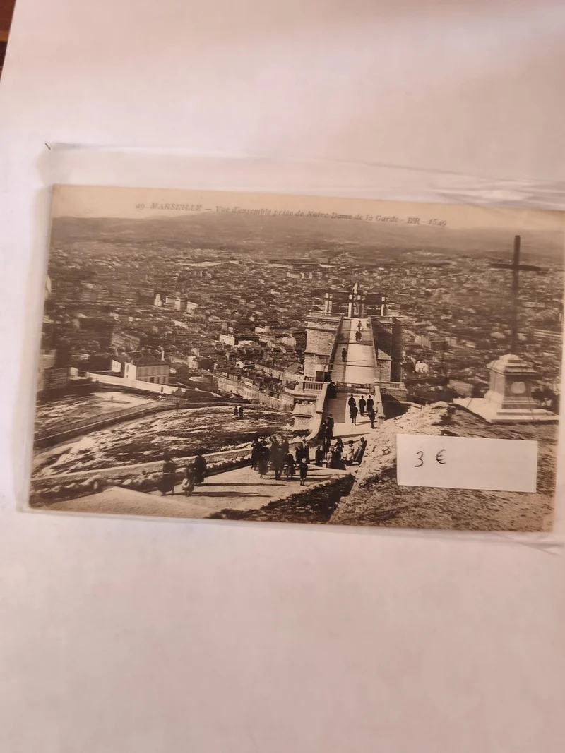 Carte postale ancienne vintage Marseille paysage rétro collection France
