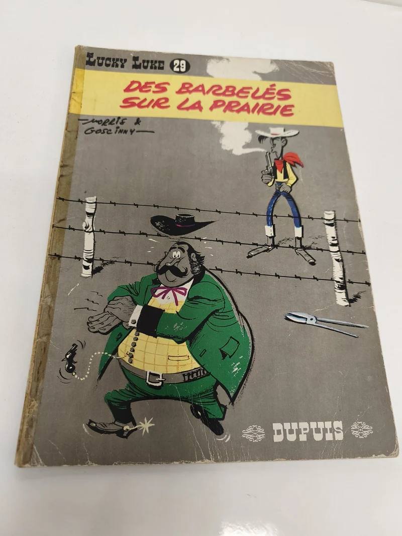 Lucky Luke 20e Barbelés 1977 BD vintage ancien album français collection rétro