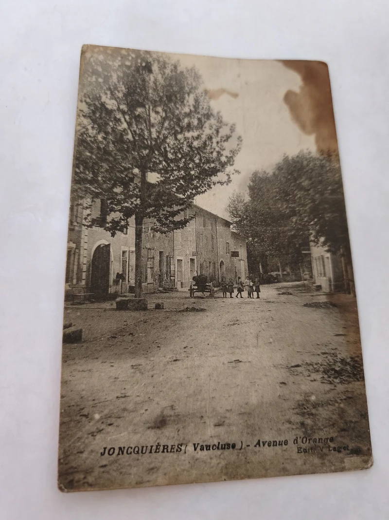 Carte postale ancienne Jonquières vintage rétro collection France rare
