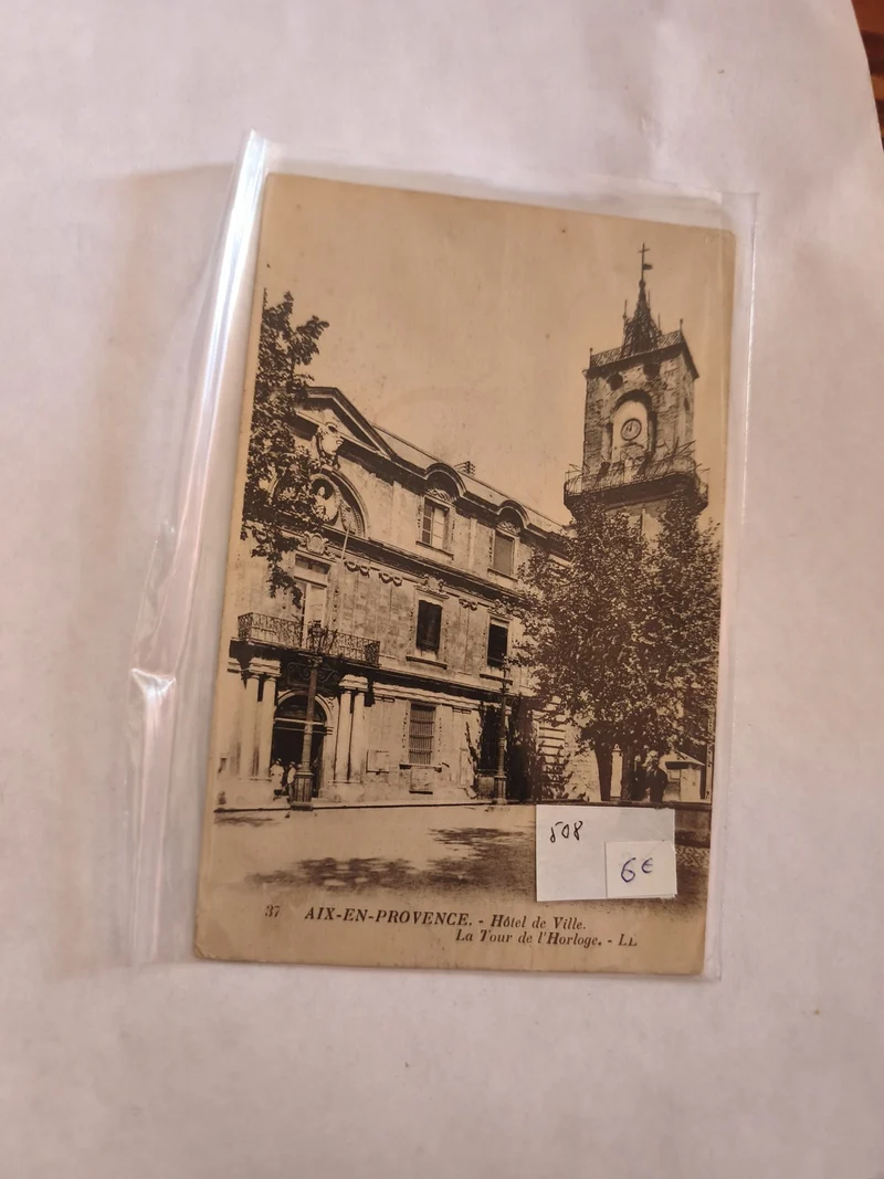 Carte postale ancienne vintage Aix-en-Provence paysage rétro collection France