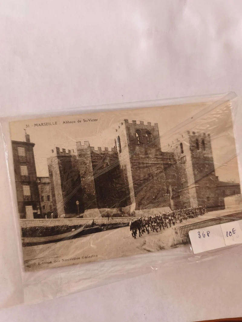 Carte postale vintage Marseille ancien visuel rétro pour collectionneur philatél