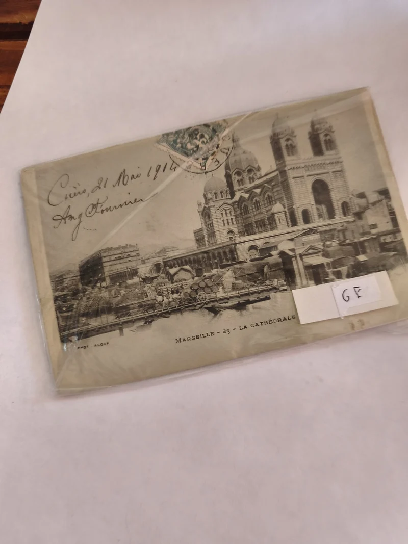 Carte postale ancienne vintage Marseille rétro collection souvenir France