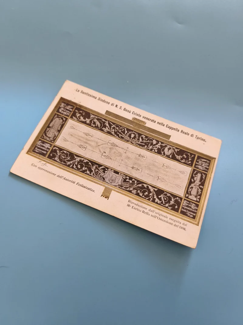 Carte postale vintage italienne avec timbre et oblitération époque coloniale anc
