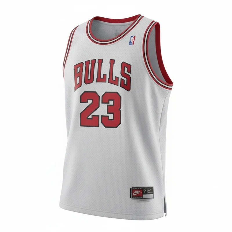Maillot NBA Chicago Bulls Nike blanc n°23 Jordan taille L basketball
