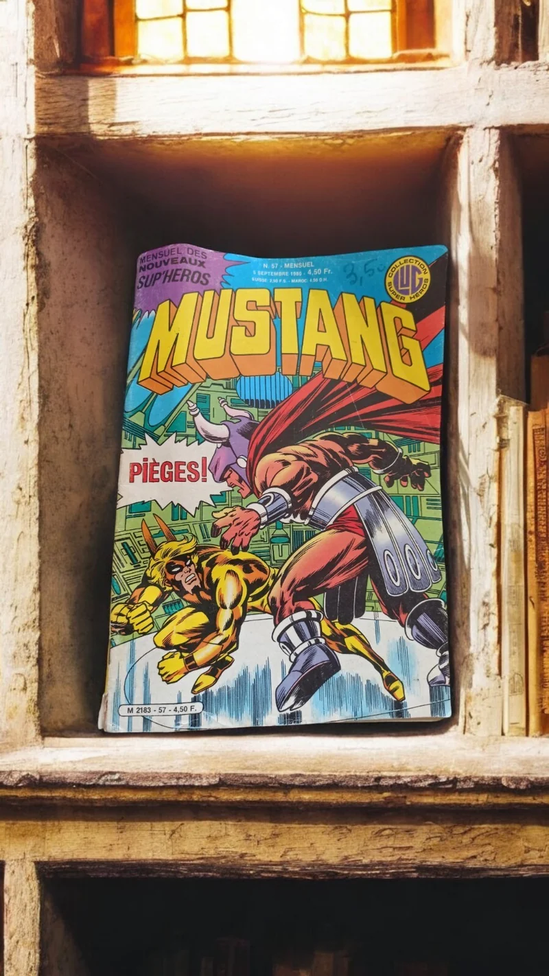 Comics Mustang vintage 1980 super-héros édition Lug Pièges! rare VF