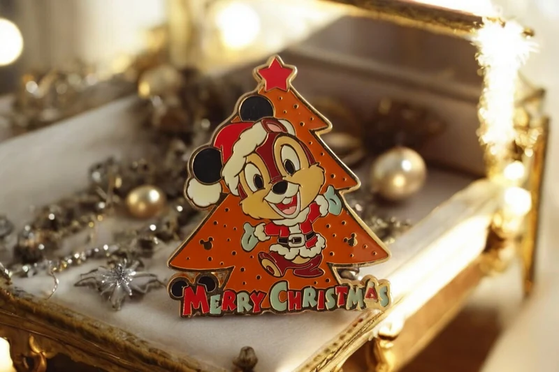 Pin's Disney Noël Tokyo Disneyland Chip Merry Christmas rare