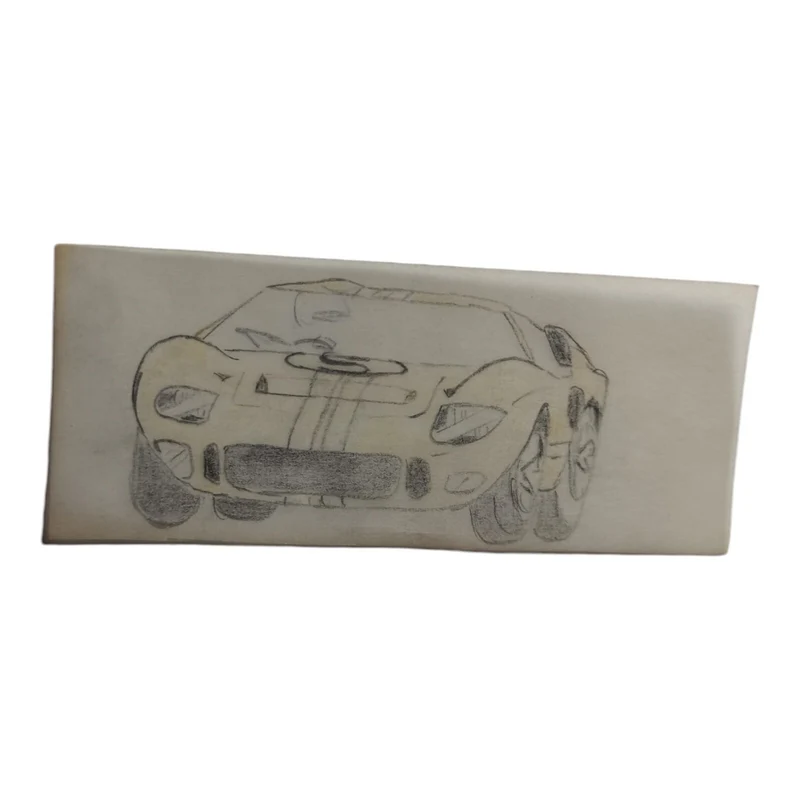 Dessin calque voiture Scalextric Dinky Toys vintage rare modèle automobile