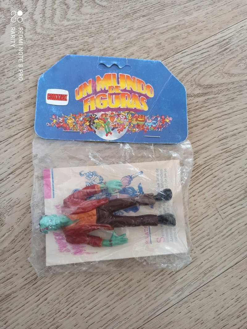 Figurine vintage Un Mundo de Figuras monstre vert rare blister