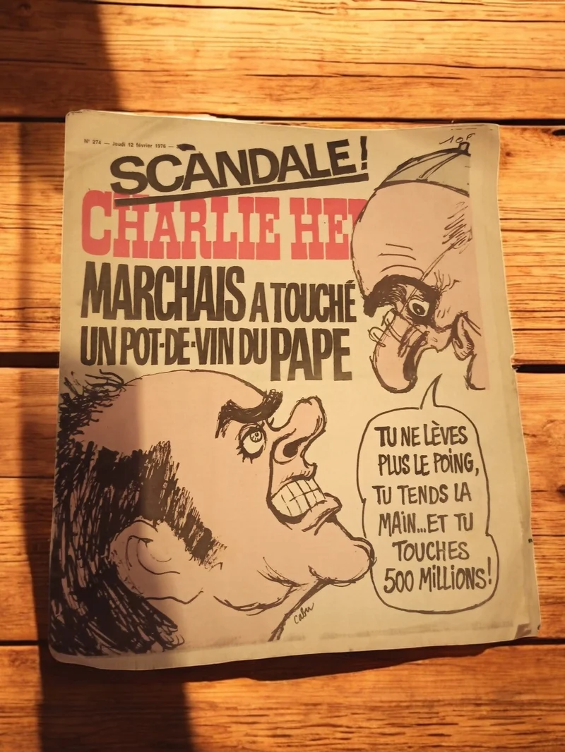Magazine Charlie Hebdo vintage 1976 n°274 satire politique années 70