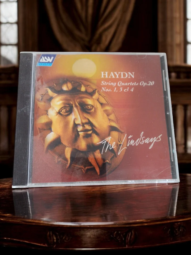 CD Haydn Quatuors à cordes Op.20 The Lindsays pochette soleil classique vintage