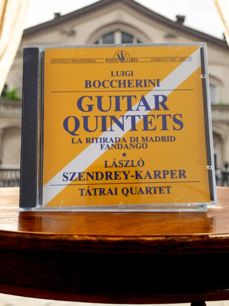 CD Boccherini Guitar Quintets Tátrai Quartet White Label vintage classique