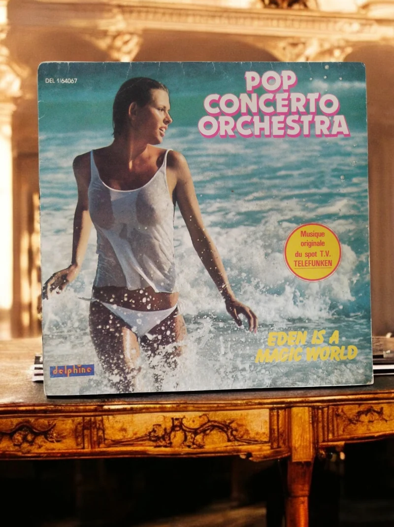 Vinyl Pop Concerto Orchestra Telefunken Delphine LP 45' Original Music