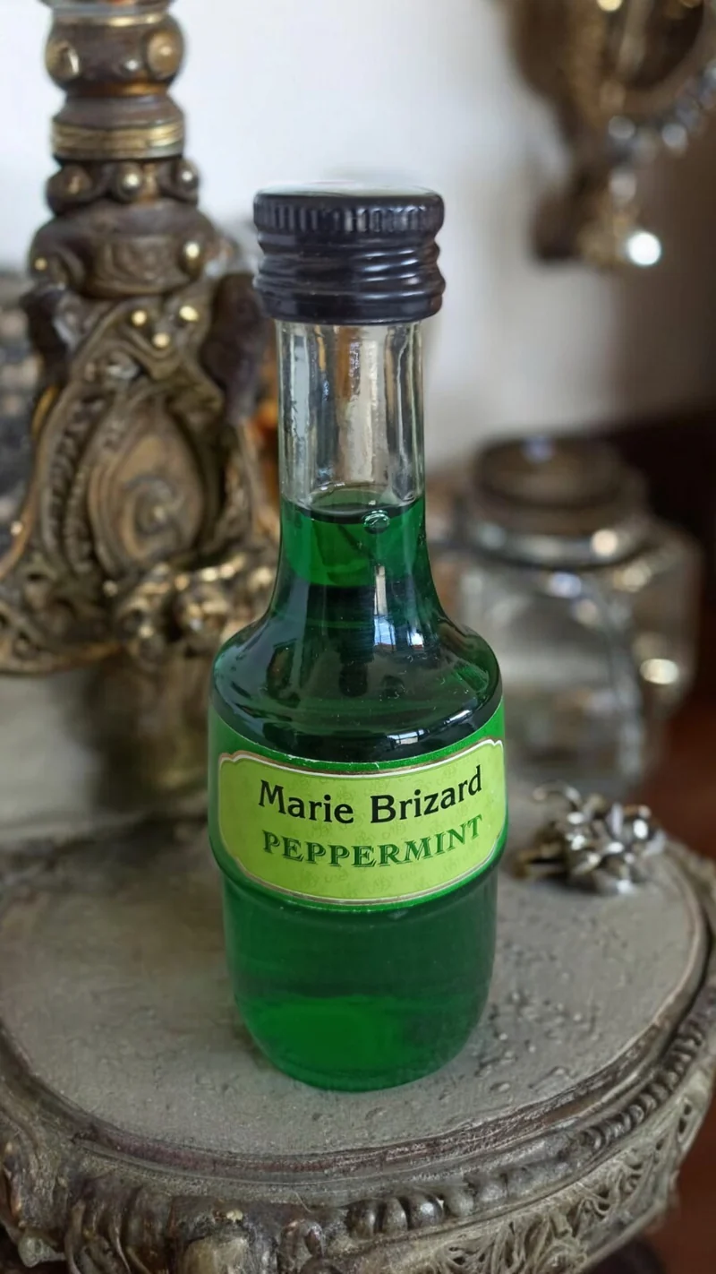Mignonnette Marie Brizard Peppermint verte vintage liqueur rare ancienne