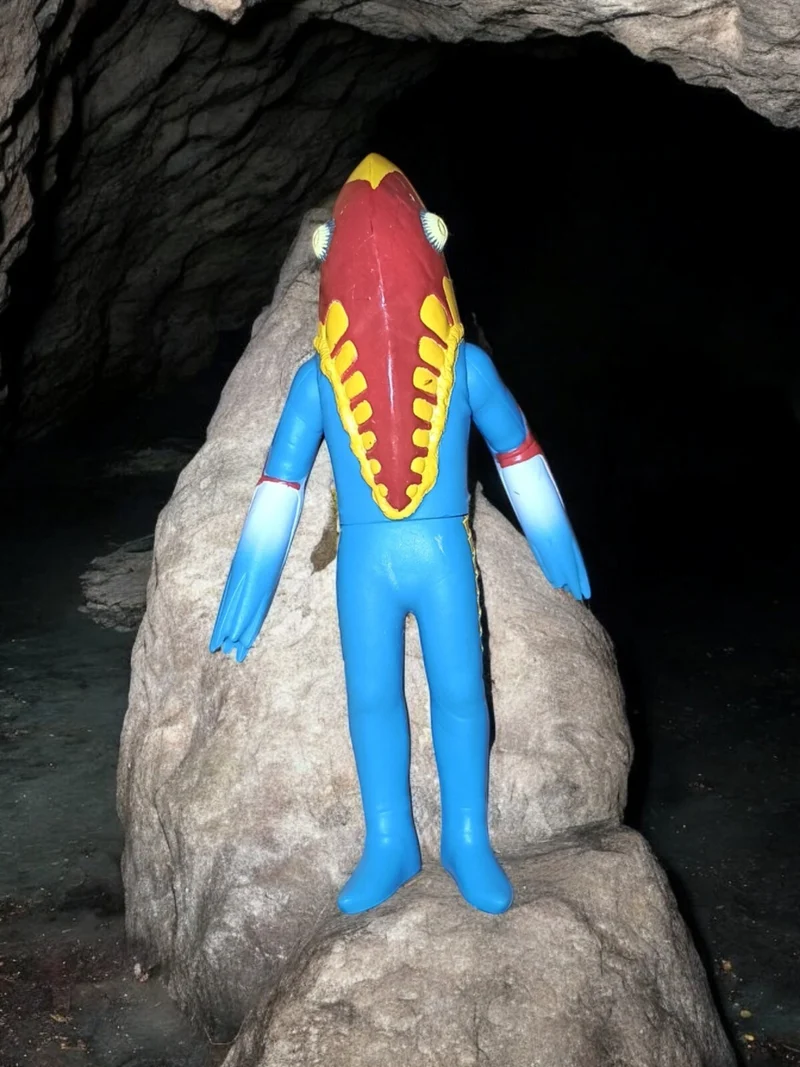 Figurine Alien Metron Bandai Ultra Monster 2014 bleu rouge Ultraman Ultraseven