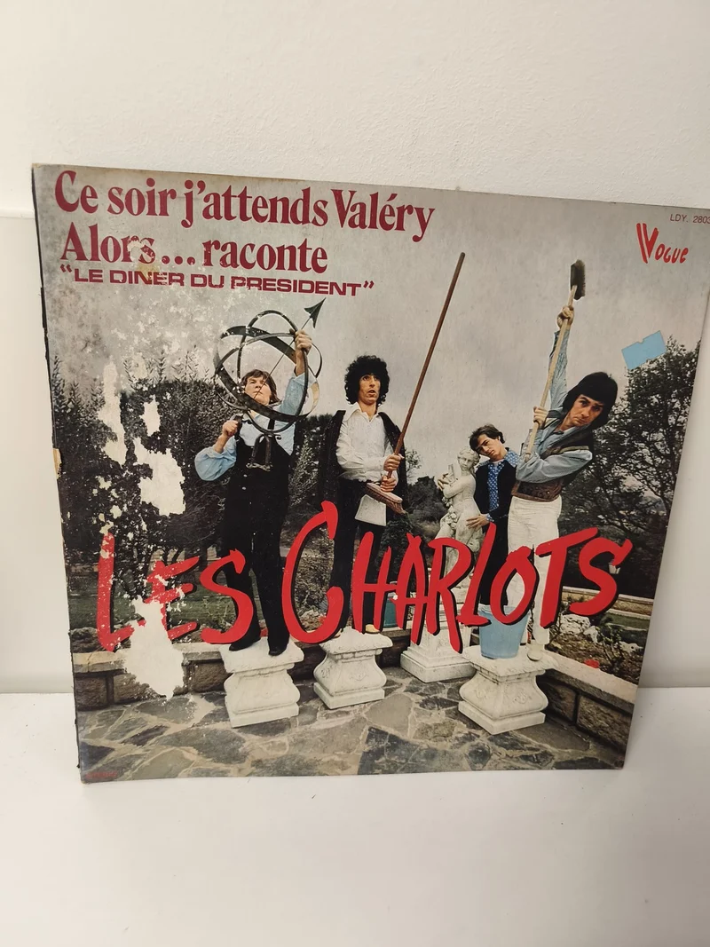 Vinyle 33 tours rétro Les Charlots ancien disque LP collection musique française