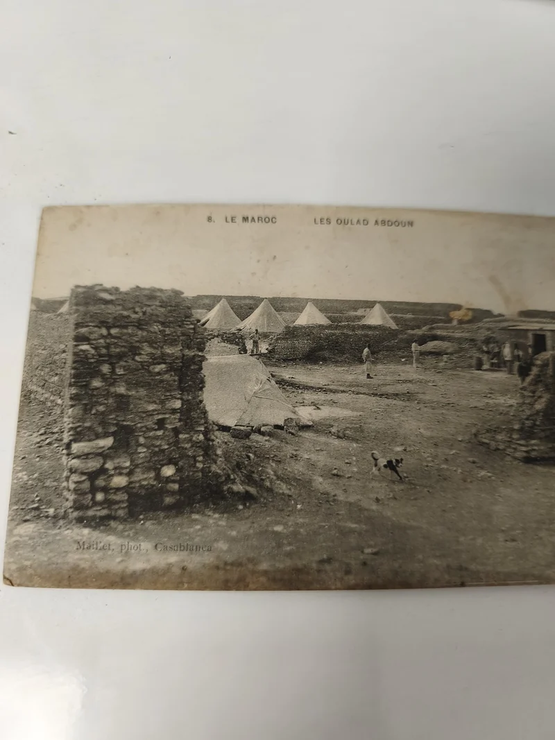 Carte postale ancienne vintage Maroc Oulad Abdoun collection rétro Afrique Nord