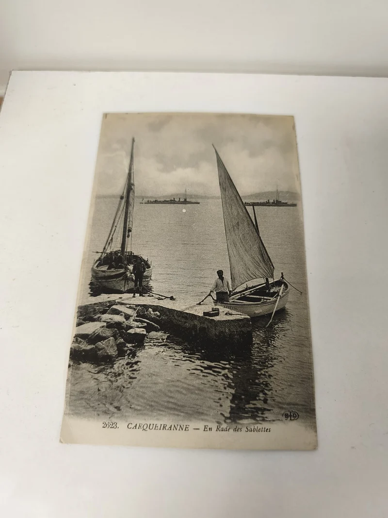Carte postale ancienne vintage Casqueiranne Côte d?Azur collection rétro France