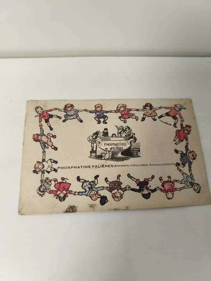 Carte postale vintage ancienne Phosphatine Falières collection rétro France