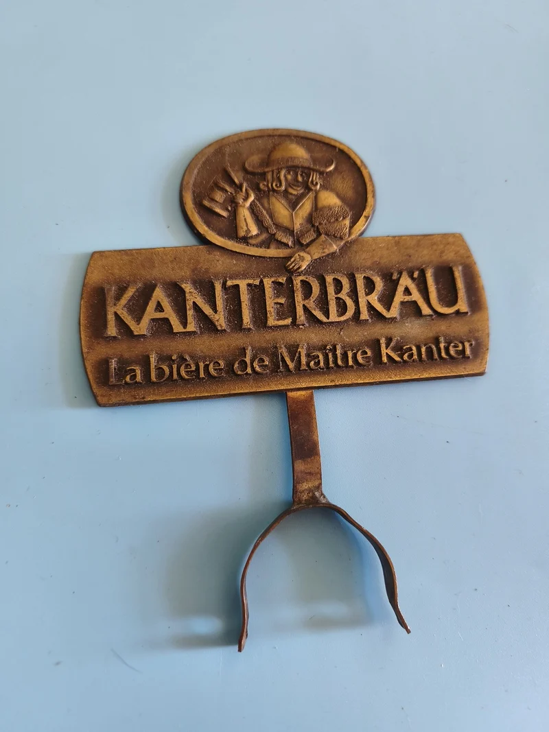 Vintage levier de pompe à bière ancien pub KANTER brasseur déco bistrot rétro