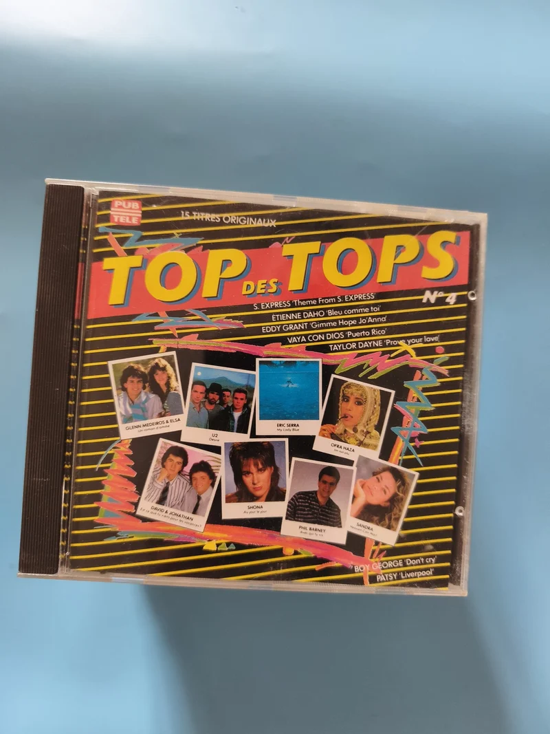 CD compilation Top des Tops musique variée grandes chansons succès français