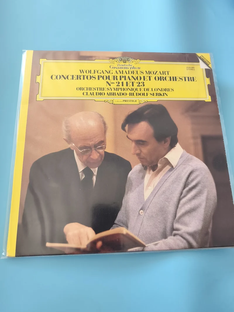 Vinyle 33T ancien Mozart Concertos pour piano et orchestre rétro collection