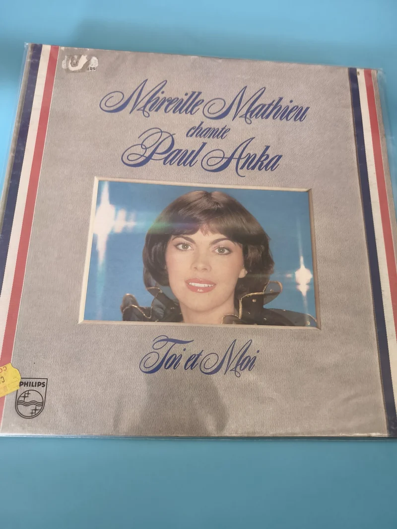 Vinyle 33 tours ancien Mireille Mathieu rétro collection chanson française vinta
