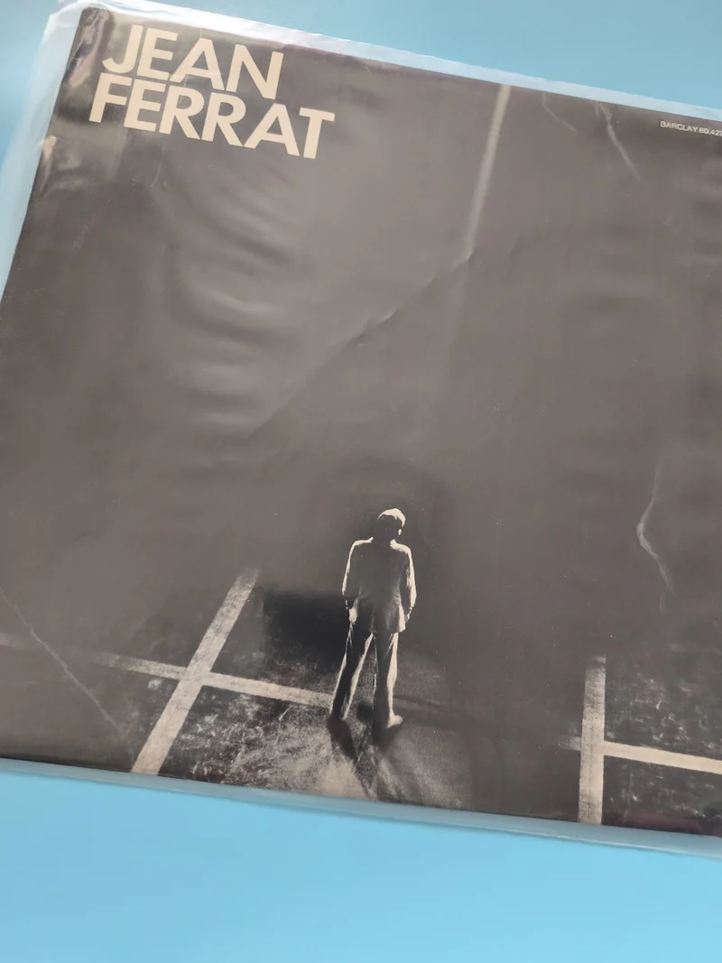 Vintage vinyle 33 tours Jean Ferrat ancien disque rétro chanson française collec