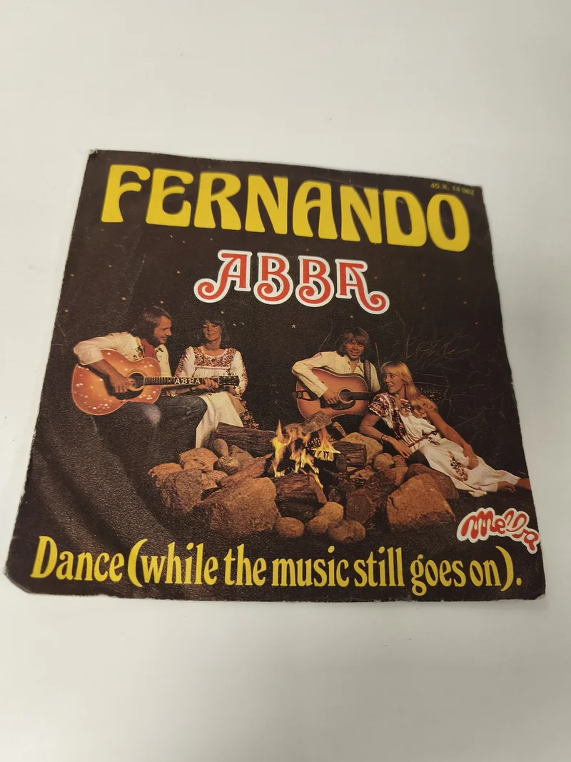 Vinyle 45 tours ancien ABBA rétro, disque collection vintage pop années 70