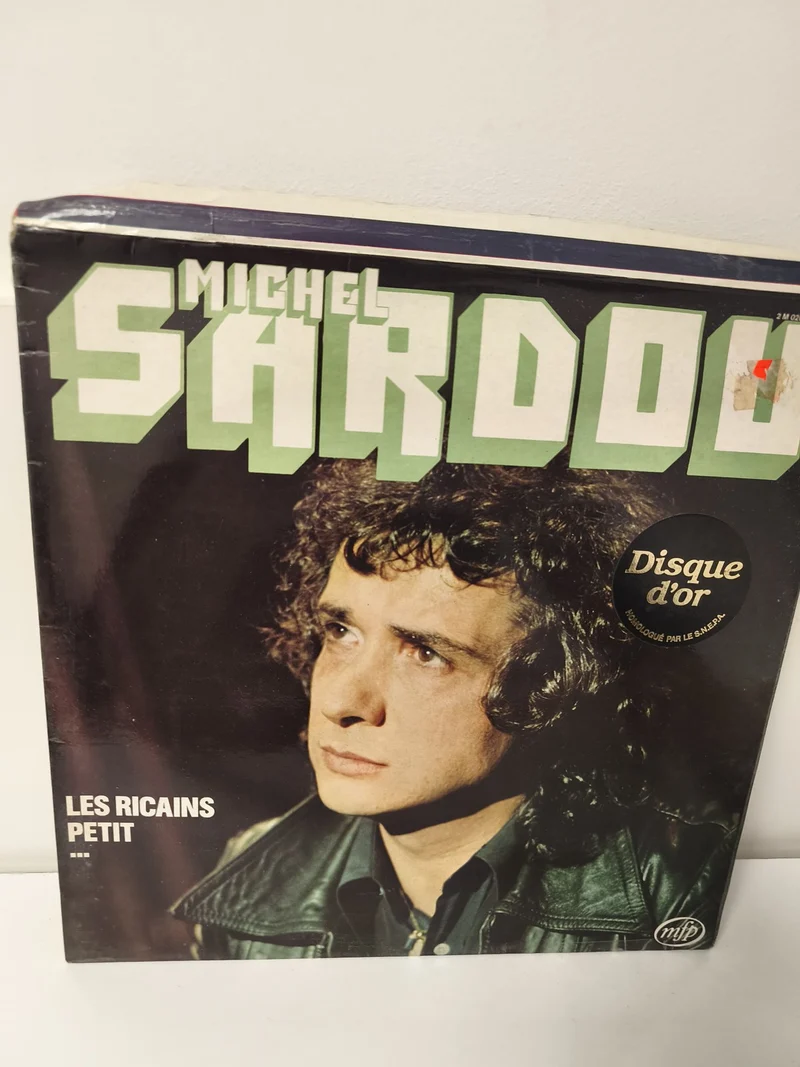 Vinyle 33 tours ancien Michel Sardou rétro collection musique française vintage