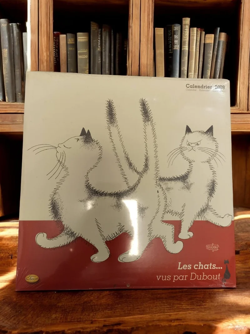 Calendrier 2009 Les chats vus par Dubout Clouet neuf sous blister collector