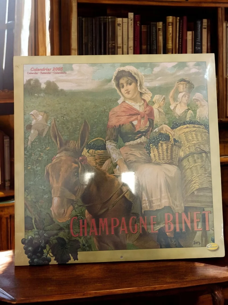 Calendrier 2005 Champagne Binet Clouet neuf blister édition collector rare