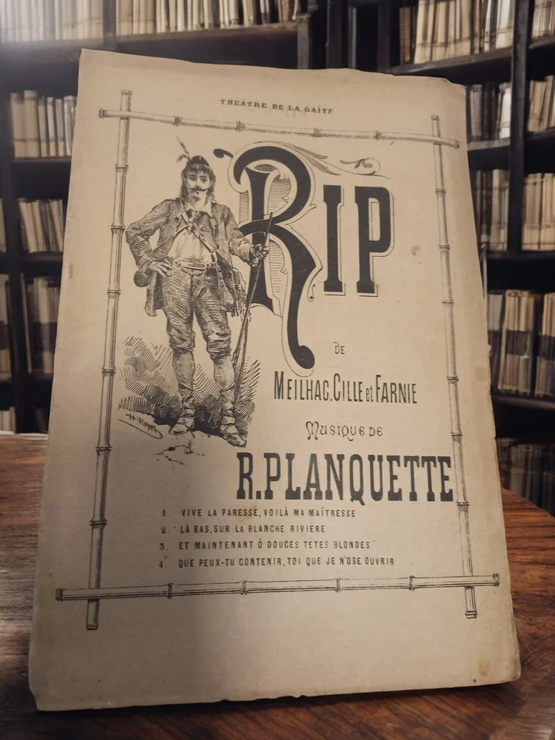 Partition ancienne RIP Planquette Théâtre Gaîté vintage musique rétro XIXe