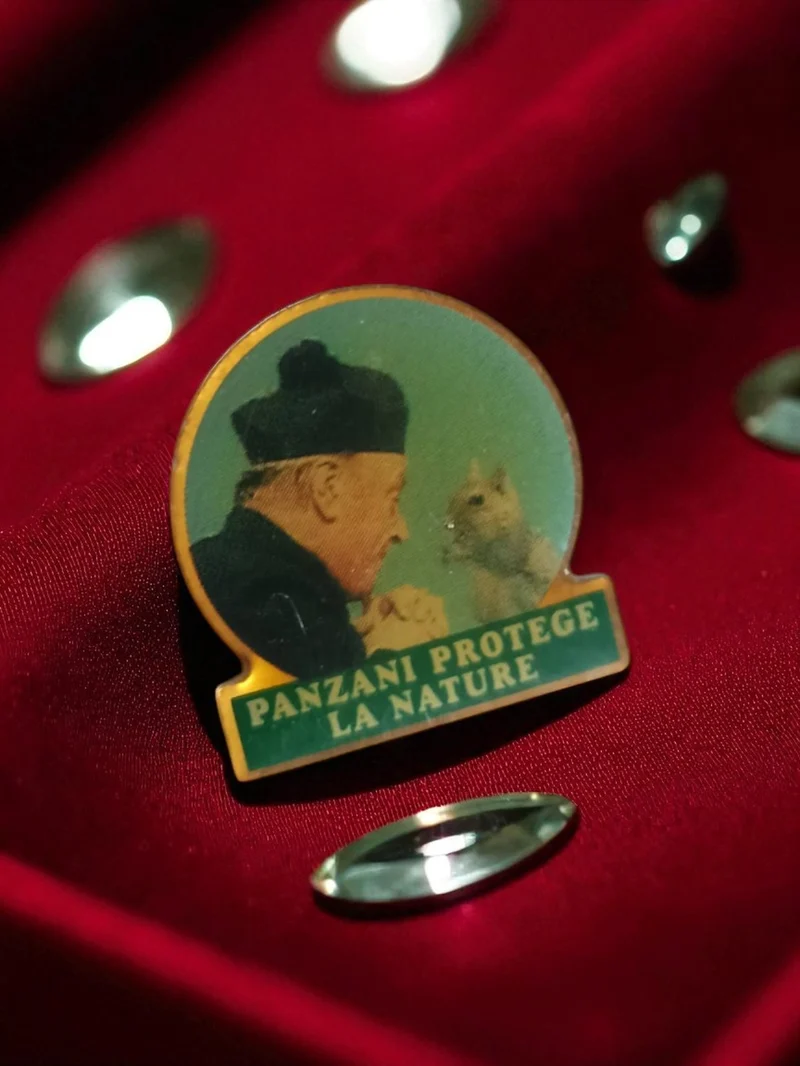 Pin's vintage Panzani protège la nature badge ancien publicité rétro