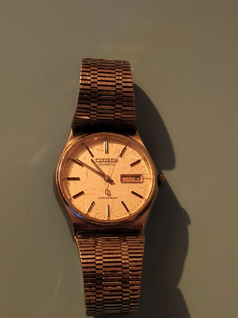 Montre homme Citizen vintage, ancienne montre-bracelet rétro collection, occasio