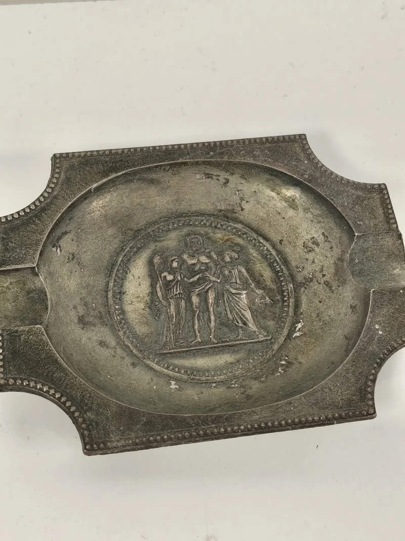 Petit cendrier vintage ancien, objet déco rétro pour collection ou intérieur ori