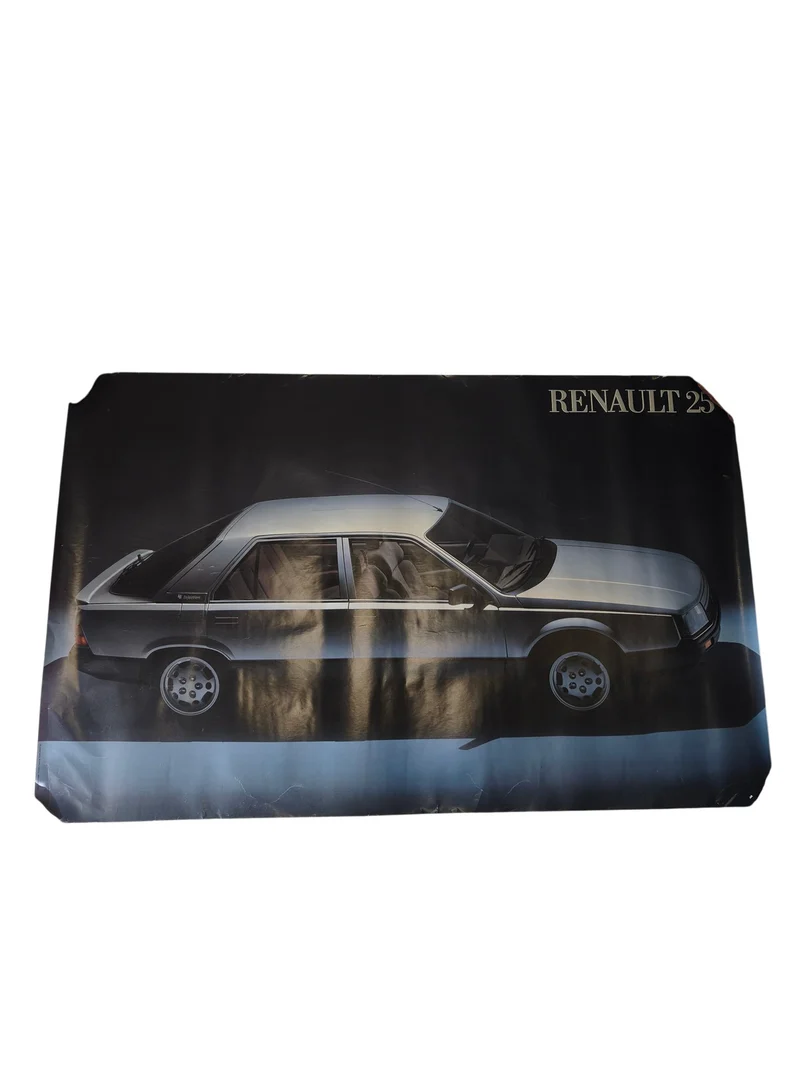 Affiche ancienne Renault 15 grand format rétro vintage pour collection auto déco