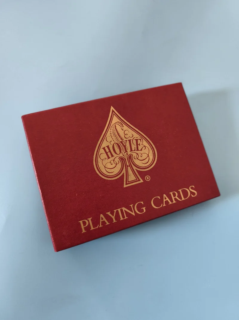 Jeu de cartes vintage Hoyle ancien, neuf sous emballage, collection rétro rare