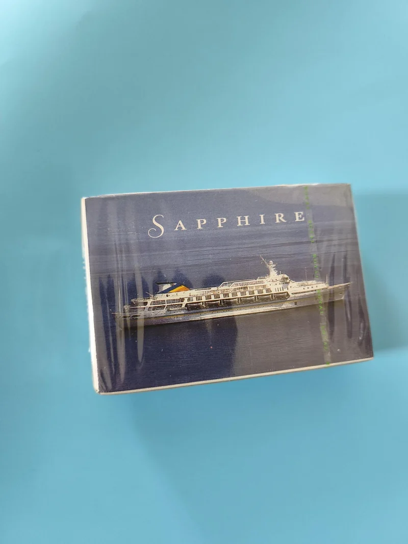 Jeu de cartes vintage Sapphire ancien, neuf, collection rétro, rare occasion