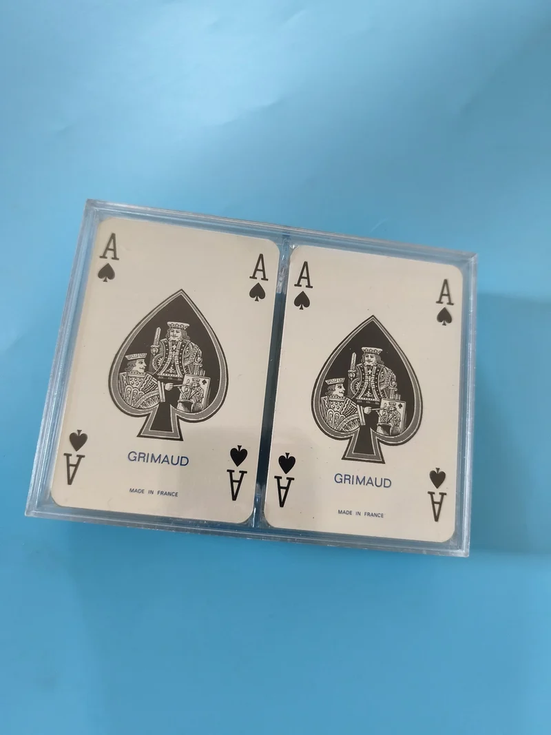 Jeu de cartes vintage Grimaud ancien neuf, collection rétro, cartes à jouer Fran