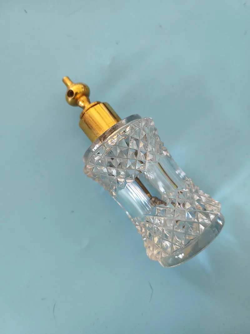 Grand flacon parfum ancien vintage vide collection décoration rétro rare